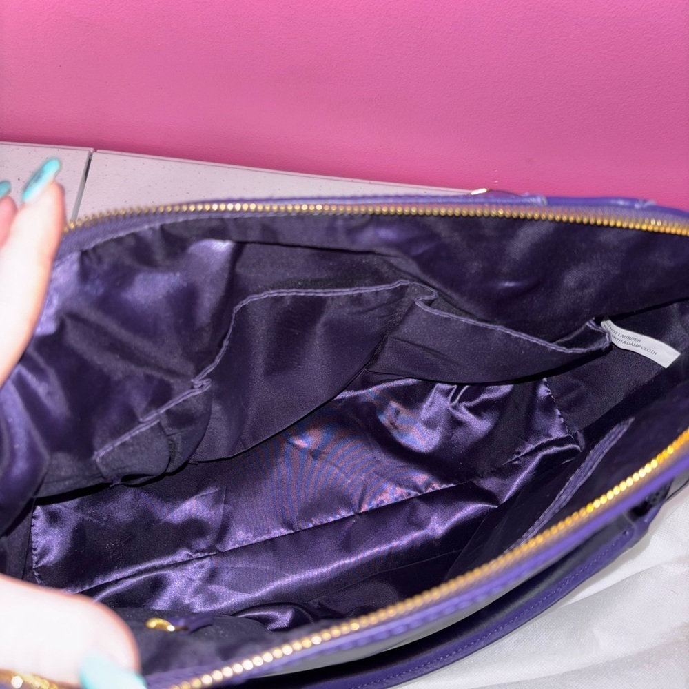 Joy & Iman Purple and Gold Satchel Set - Picture 7 of 16